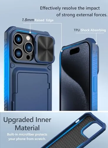 The Vihibii for iPhone 15 Pro Max Case Wallet with Card compared in context