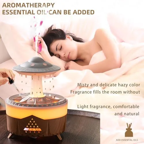 Close look at the Raindrop Humidifier for Bedroom, 350ml Cool Mist Humidifier with Essential build quality
