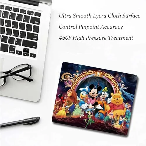 Close look at the Anime Landscape Mouse Mat, Non-Slip Rubber Base for Laptop & build quality