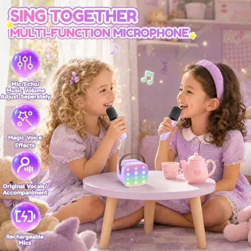Testing the YLL Karaoke Machine for Kids, Birthday Gifts for Girls Ages over two weeks