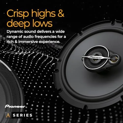 The PIONEER A-Series Standard TS-A6881F 6" x 8" 4-Way Coaxial Speakers in real use