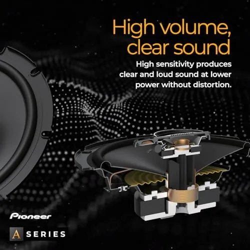 Another view of the PIONEER A-Series Standard TS-A6881F 6" x 8" 4-Way Coaxial Speakers