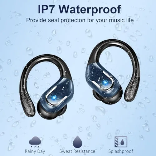 The Wireless Earbud, Bluetooth 5.4 Headphones IP7 Waterproof Sport, 75Hrs Running compared in context