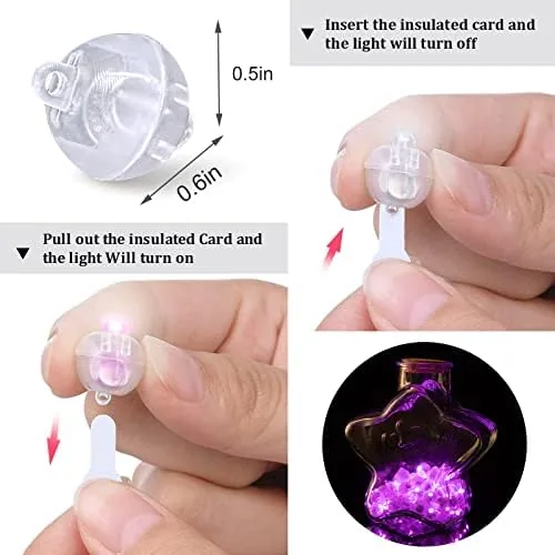 Close look at the 50pcs Pink LED Balloon Light, Mini Tiny Light Round Led build quality