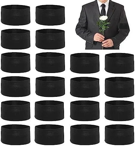 Kakalote 20pcs Mourning Arm Band, Elastic Funeral Armband, Running Armband for Walking, Hiking and Review: Tested and Rated