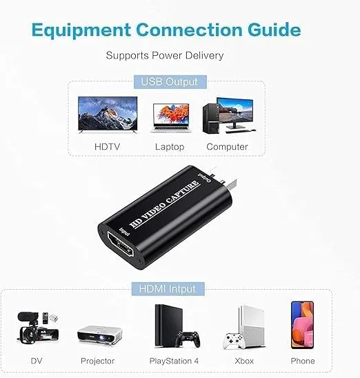 Close look at the VIXLW 4K HDMI Video Capture Card, Cam Link Card, HDMI build quality
