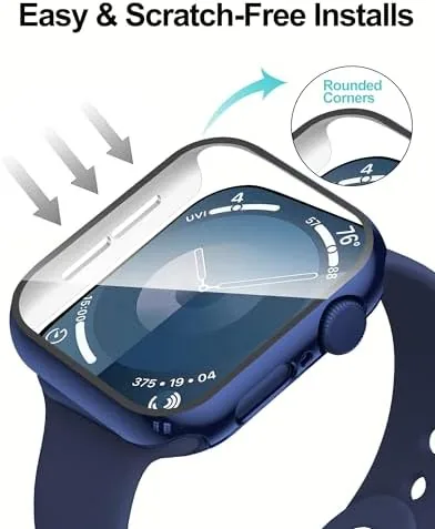 The Smiling 2 Pack Case Compatible with Apple Watch Series 9 in real use