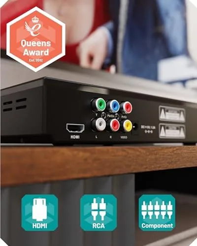 The Compact DVD Player with Included HDMI | Multi Region Disc in real use