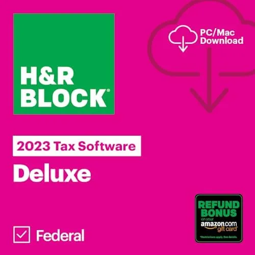 The H&R Block desktop window side by side with a browser tab for the web version