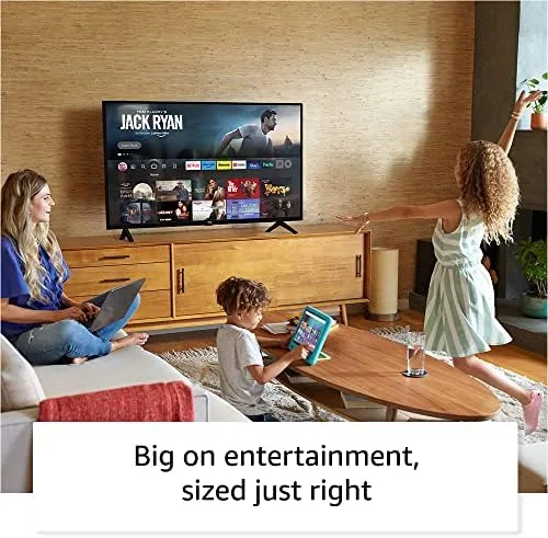 The Fire TV home screen showing the app row on the 2-Series