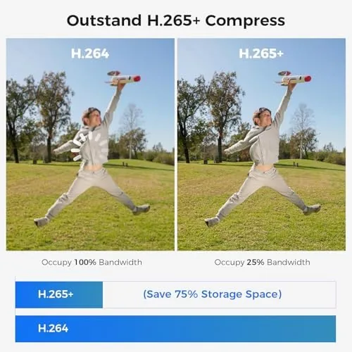 The Hiseeu 16CH 3K Wired Security Camera System,16PCS 5MP CCTV Cameras compared in context