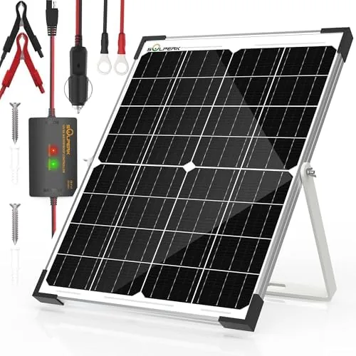 25W 12V Solar Battery Charger, Waterpoof Solar Panel Kit with Energy Saving Controller for Review: Tested and Rated