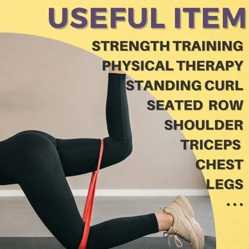 The LEZER Resistance Bands - Pull Up Bands for Home Gym in real use