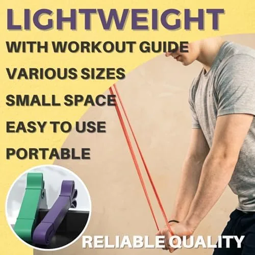 Another view of the LEZER Resistance Bands - Pull Up Bands for Home Gym