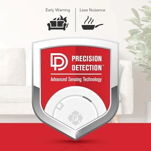 Another view of the First Alert Hardwire Smoke Alarm with 10-Year Battery Backup | SMI105-AC