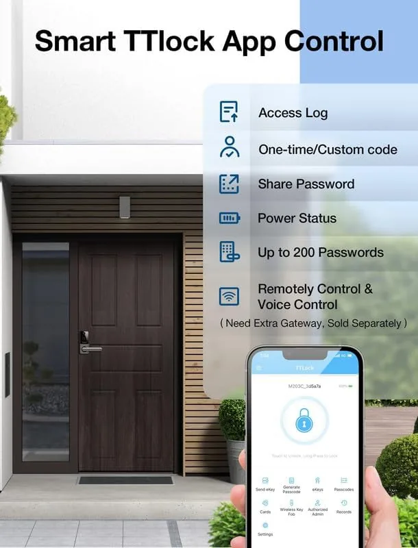 The Smart Door Lock, Keyless Entry Door Lock with Handle | compared in context