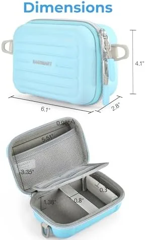 Another view of the BAGSMART Digital Camera Case, Small Camera Bag with 2 Carrying