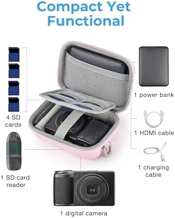 The BAGSMART Digital Camera Case, Small Camera Bag with 2 Carrying in real use