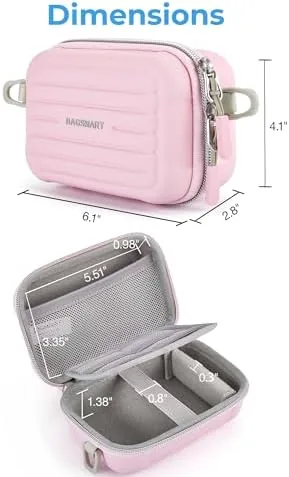 Another view of the BAGSMART Digital Camera Case, Small Camera Bag with 2 Carrying