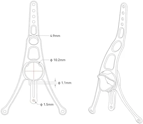 A scale showing the ultralight weight of the Air II canopy next to the drone