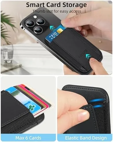 The HiWe for MagSafe Wallet, 7 Cards Holder, RFID Blocking, Stronger compared in context
