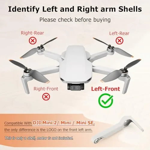 The Body Arm Shell for DJI Mavic Mini 2 Arms Cover in real use