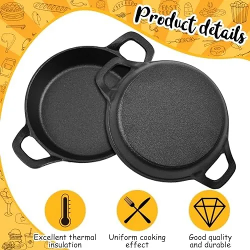 A slice of baked cornbread cooling in one of the mini skillets