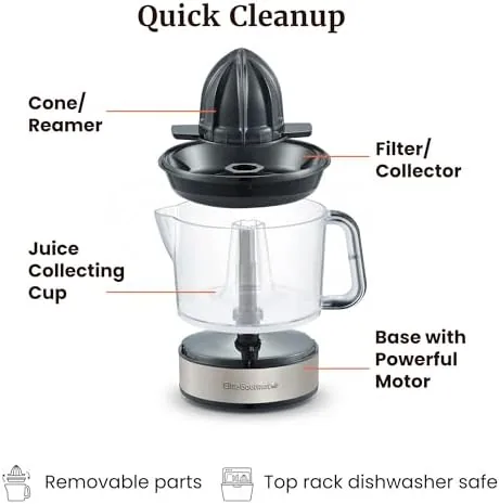 The electric juicer compared with a manual hand juicer and a lever press