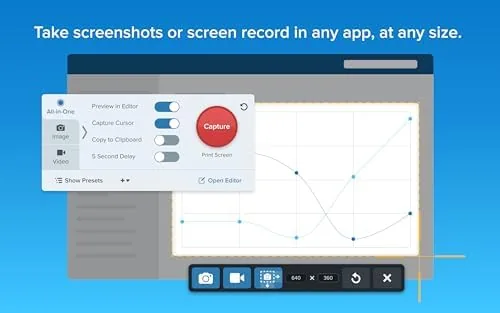 The Snagit 2024 editor showing markup tools on a captured screenshot