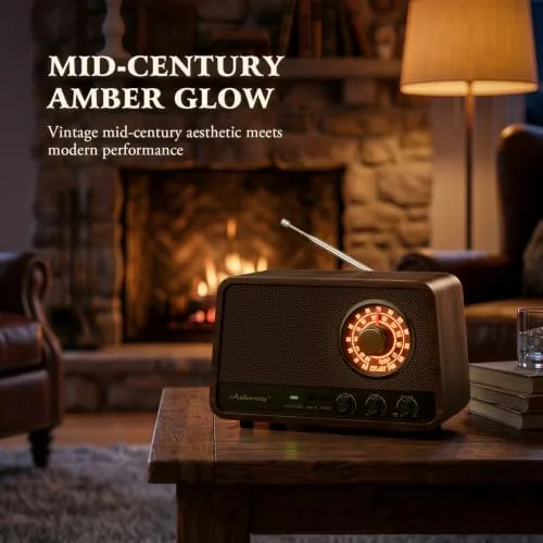 Testing the Vintage Wood AM FM Bluetooth Radio,10W Powerful Sound, Espresso | over two weeks