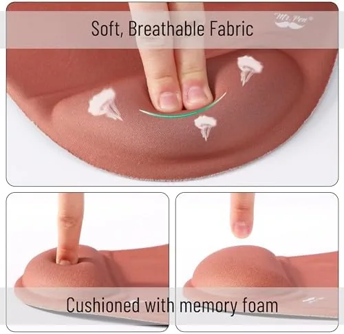 The Mr. Pen- Ergonomic Mouse Pad with Wrist Rest | Breathable in real use