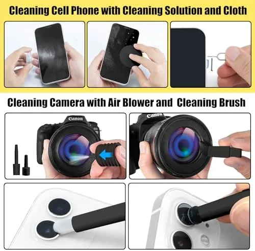 The walrfid Laptop Phone Screen Cleaner Kit, Computer Keyboard Brush Cleaning in real use