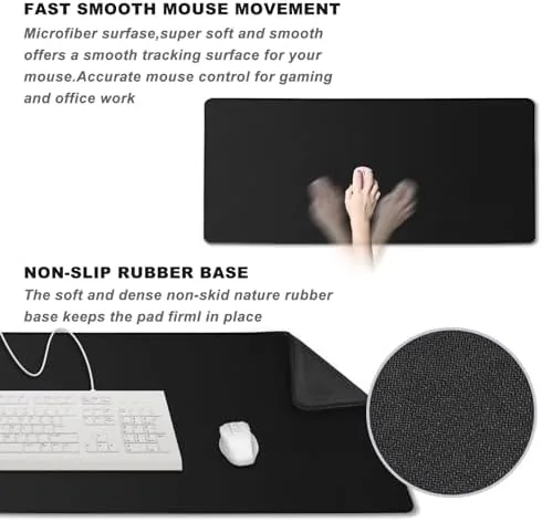 Another view of the 31.5" x 15.7" Waterproof Fabric Desk Pad Large Mouse Pad