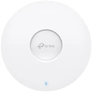 The Omada EAP683 LR access point mounted on a ceiling