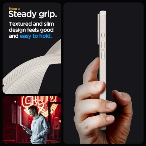 The Spigen Liquid Air Designed for iPhone 15 Pro Case (2023) in real use
