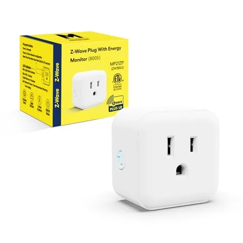 Zwave Plug Energy Monitor, 800 Series Zwave Outlet, Built-in Repeater Range Extender, Z-Wave Hub Review: Tested and Rated