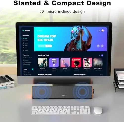 The SOULION Bluetooth Computer Speakers for Desktop Monitor PC USB Powered compared in context
