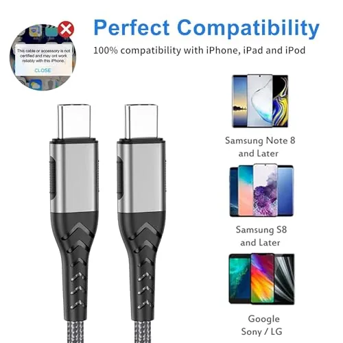 Comparison of the ten foot cable with a short stock phone cable