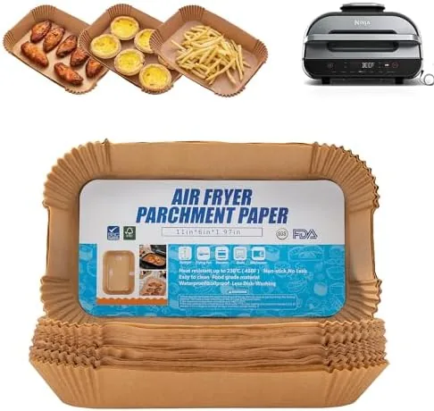 Air Fryer Liners For Ninja Foodi XL Smart FG551 6-in-1 Indoor Grill,100PCS Rectangular Air Review: Tested and Rated