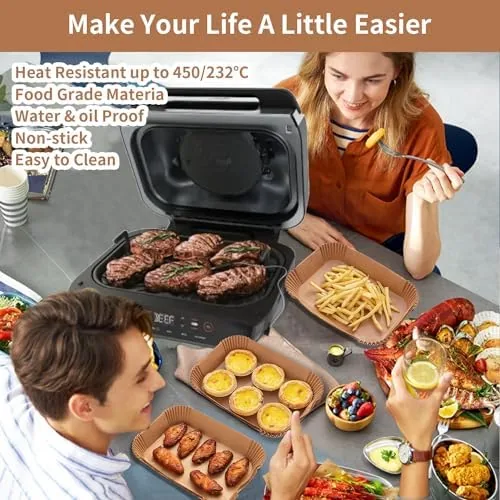 Close look at the Air Fryer Liners For Ninja Foodi XL Smart FG551 6-in-1 build quality