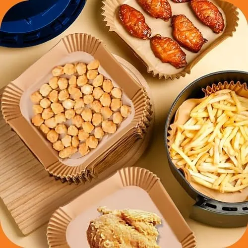 The UrbanAir 6.5-Inch Square Air Fryer Paper Liners 125pcs for Easy compared in context