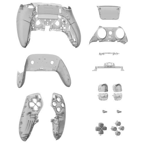 Hands holding the clear black controller during a gaming session