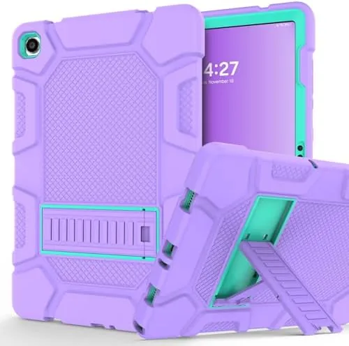 Shockproof Rugged Cover for Samsung Galaxy Tab A9+ 10.9 Inch, Purple+Green Case with Kickstand Review: Tested and Rated