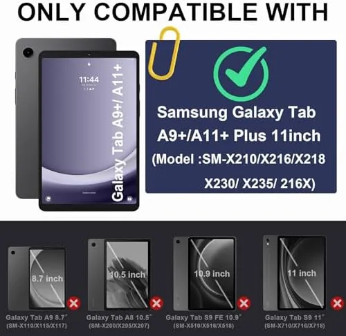 Close look at the Shockproof Rugged Cover for Samsung Galaxy Tab A9+ 10.9 Inch build quality