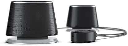 The Amazon Basics Bluetooth Computer Speakers with USB 3.0, LED Blue in real use