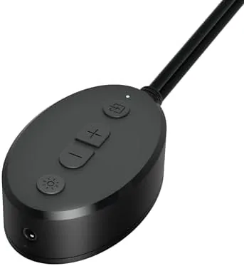 Another view of the Amazon Basics Bluetooth Computer Speakers with USB 3.0, LED Blue