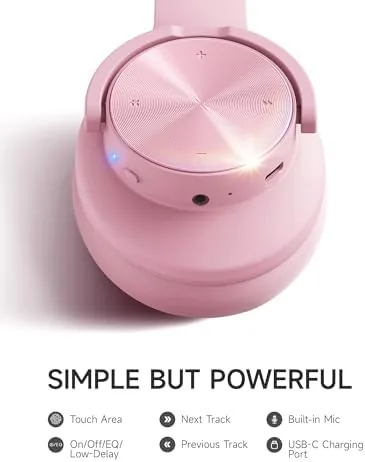 Testing the Picun B8 Wireless Bluetooth Headphones, 120H Playtime, 3EQ Modes, Pink over two weeks