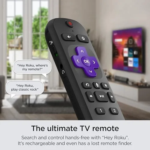 Another view of the Roku Smart TV ,  65-Inch Plus Series 4K QLED RokuTV
