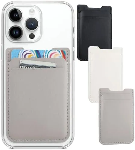 Fulgamo Phone Wallet Stick on,Card Holder for Phone Case,Phone Card Holder | 3Pack,PU Leather,Self Review: Tested and Rated