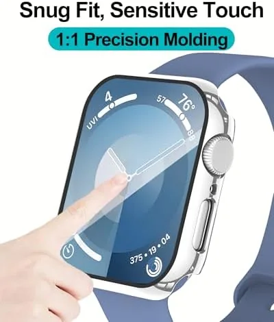 Another view of the Smiling 2 Pack Case Compatible with Apple Watch SE 3